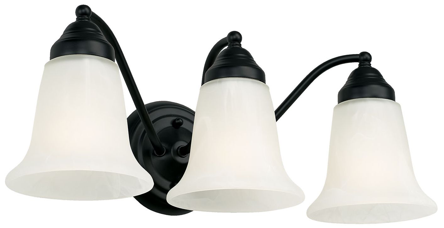 Image 2 Capital Lighting Brady 3 Light Vanity 19" Matte Black
