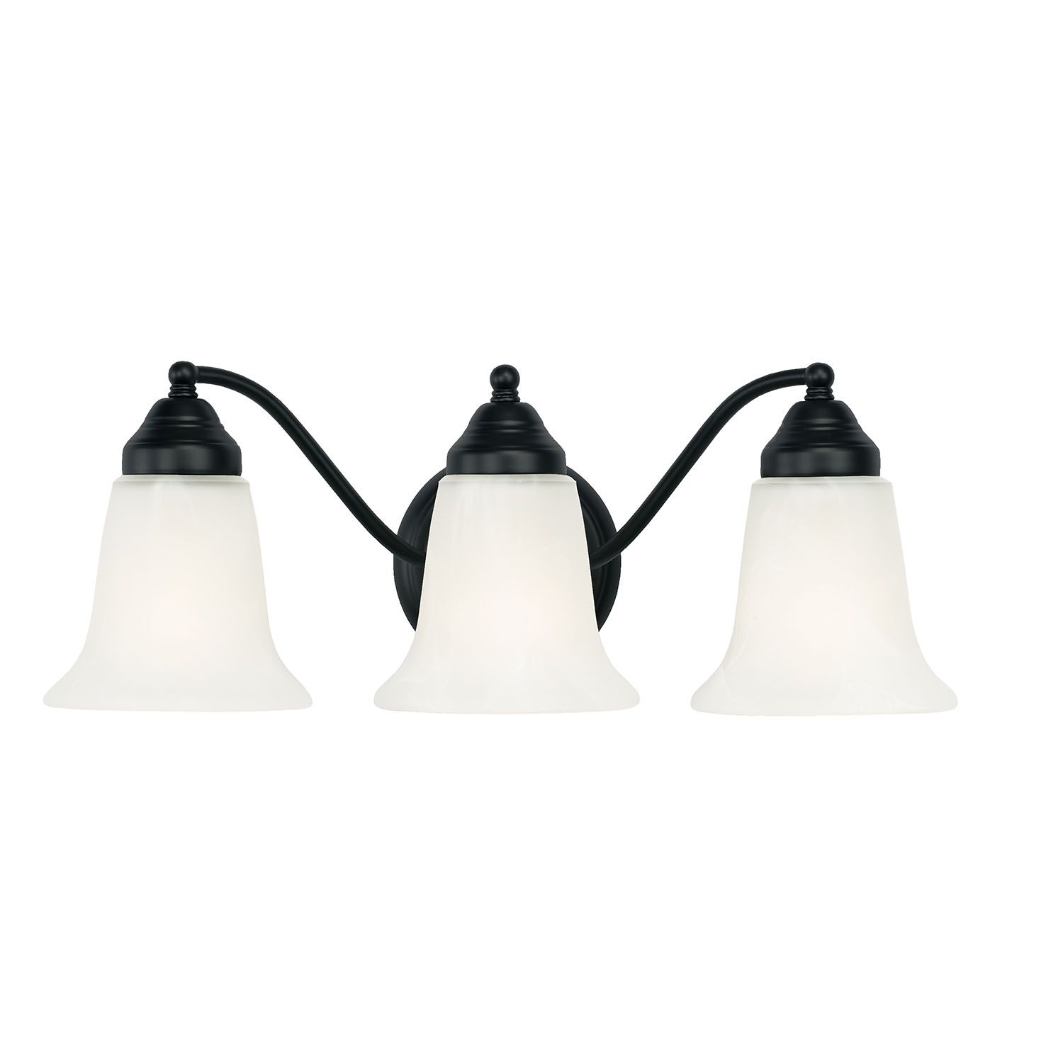 Image 4 Capital Lighting Brady 3 Light Vanity 19" Matte Black more views