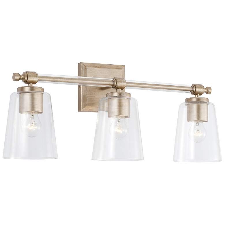 Image 1 Capital Lighting Breigh 3 Light Vanity Brushed Champagne