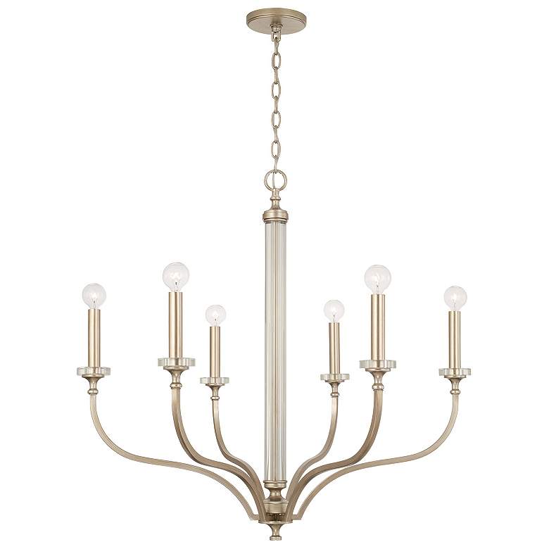 Image 1 Capital Lighting Breigh 6 Light Chandelier Brushed Champagne