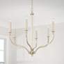 1_Capital Lighting Breigh 6 Light Chandelier Brushed Champagne