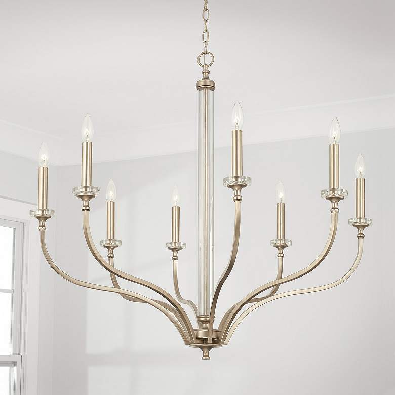Image 3 Capital Lighting Breigh 8 Light Chandelier Brushed Champagne more views