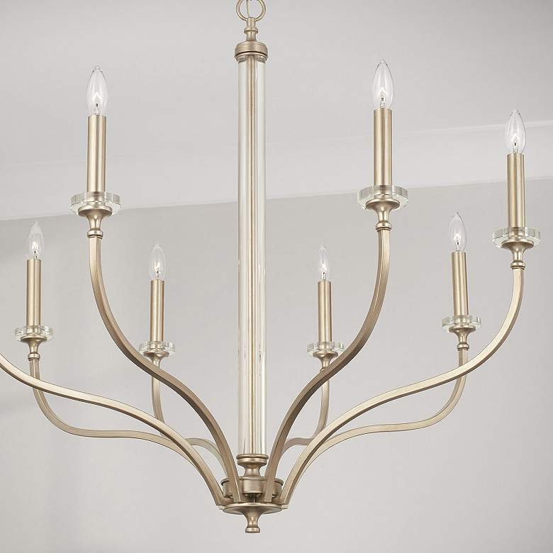 Image 5 Capital Lighting Breigh 8 Light Chandelier Brushed Champagne more views