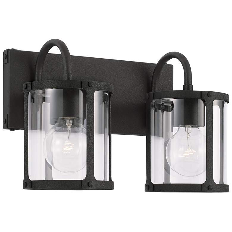 Image 2 Capital Lighting Brennen 2 Light Vanity Black Iron