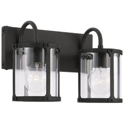Capital Lighting Brennen 2 Light Vanity Black Iron