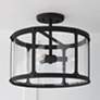Thumbnail1 of Capital Lighting Brennen 3 Light Semi-Flush Black Iron