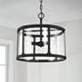 Thumbnail3 of Capital Lighting Brennen 3 Light Semi-Flush Black Iron more views