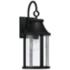 Capital Lighting Bridger 1 Light Outdoor Wall Lantern 7.5" Black