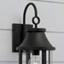 Capital Lighting Bridger 1 Light Outdoor Wall Lantern 7.5" Black