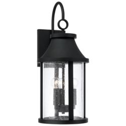 Capital Lighting Bridger 3 Light Outdoor Wall Lantern 9.75" Black