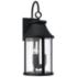 Capital Lighting Bridger 3 Light Outdoor Wall Lantern 9.75" Black