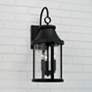 1_Capital Lighting Bridger 3 Light Outdoor Wall Lantern 9.75" Black