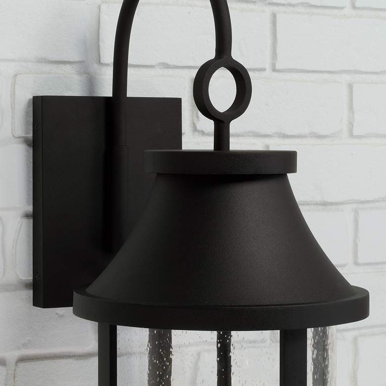 Image 3 Capital Lighting Bridger 3 Light Outdoor Wall Lantern 9.75" Black more views