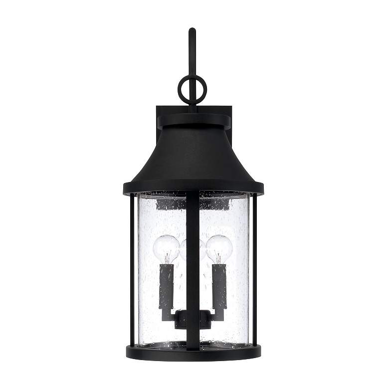 Image 4 Capital Lighting Bridger 3 Light Outdoor Wall Lantern 9.75" Black more views