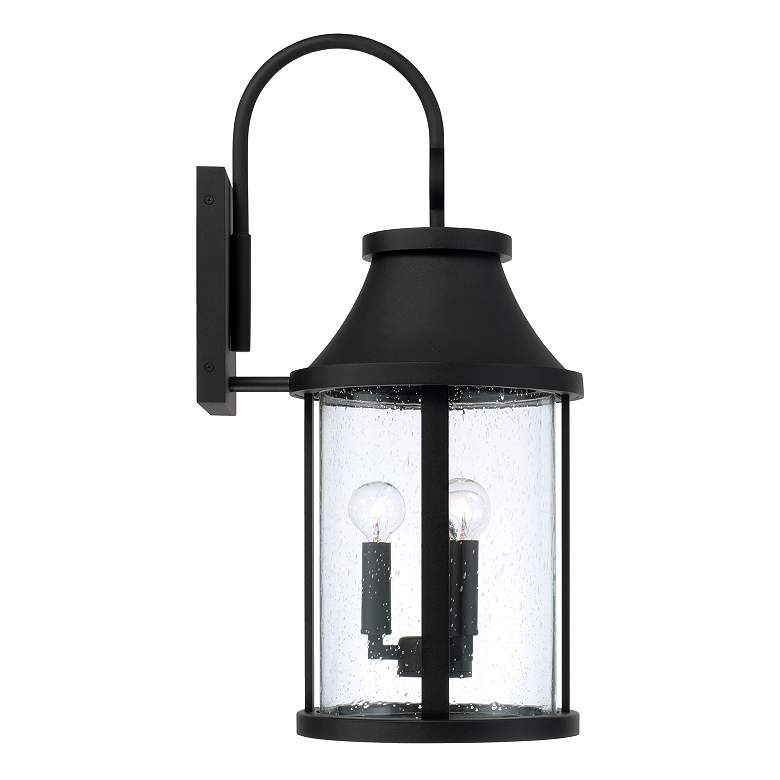 Image 5 Capital Lighting Bridger 3 Light Outdoor Wall Lantern 9.75" Black more views