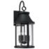 Capital Lighting Bridger 4 Light Outdoor Wall Lantern 11.5" Black