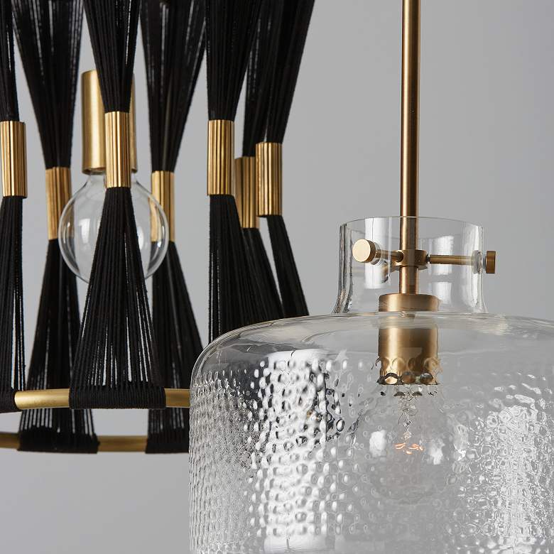 Image 4 Capital Lighting Brighton 1 Light Pendant Aged Brass more views