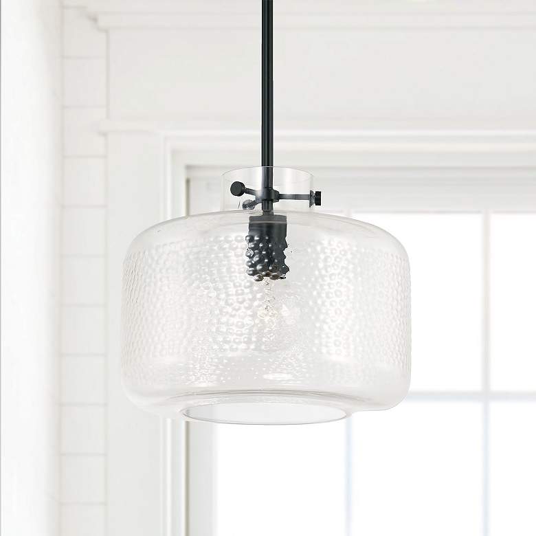 Image 1 Capital Lighting Brighton 1 Light Pendant Matte Black