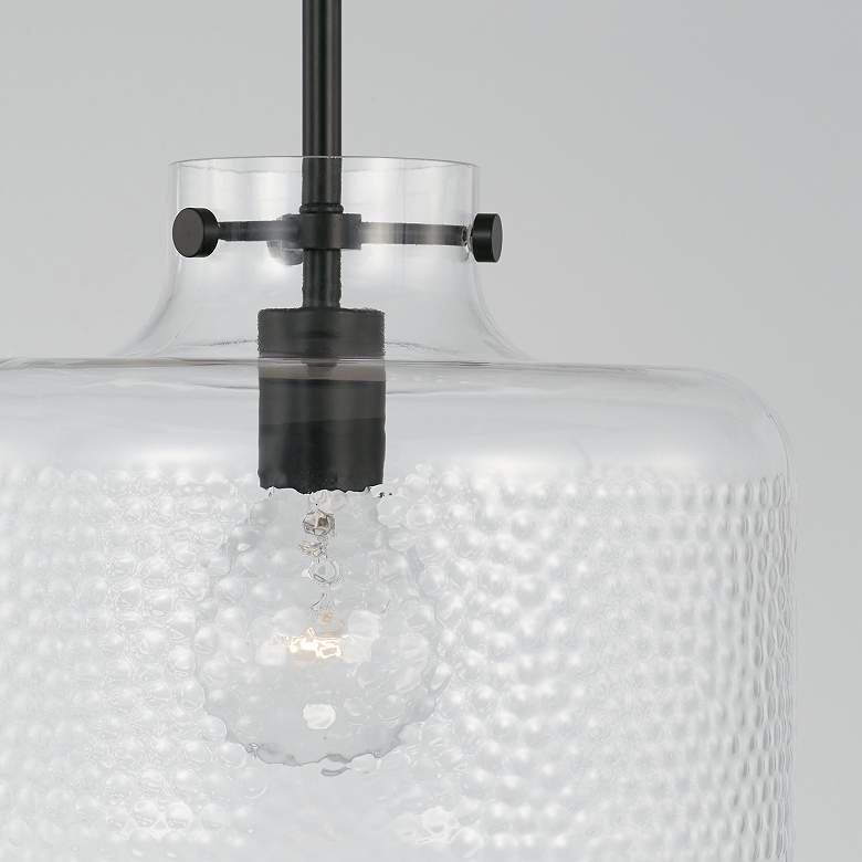 Image 3 Capital Lighting Brighton 1 Light Pendant Matte Black more views