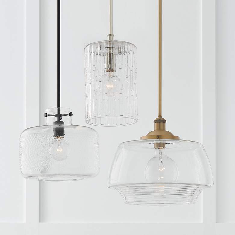 Image 4 Capital Lighting Brighton 1 Light Pendant Matte Black more views