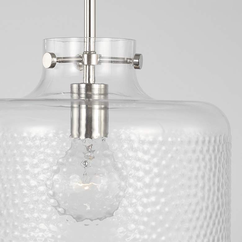 Image 3 Capital Lighting Brighton 1 Light Pendant Polished Nickel more views