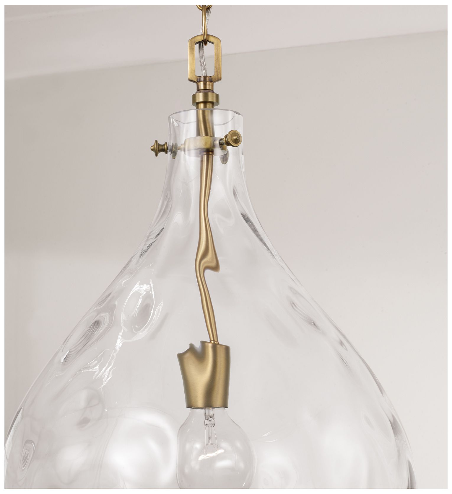 Image 3 Capital Lighting Bristol 1 Light Pendant 15" Aged Brass more views