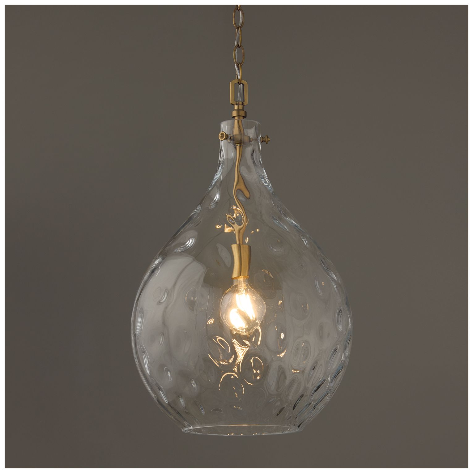 Image 4 Capital Lighting Bristol 1 Light Pendant 15" Aged Brass more views