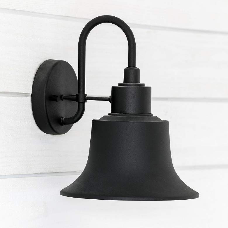 Image 1 Capital Lighting Brock 1 Light Outdoor Wall-Lantern Black