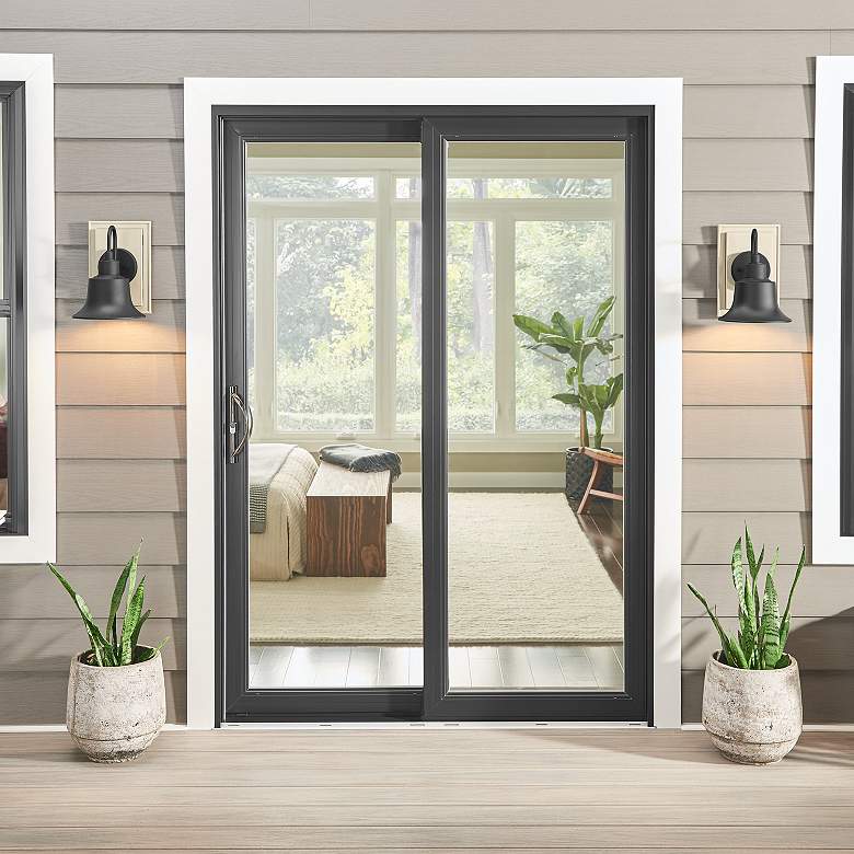 Image 5 Capital Lighting Brock 1 Light Outdoor Wall-Lantern Black more views