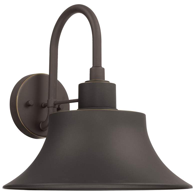 Image 1 Capital Lighting Brock 1 Light Outdoor Wall-Lantern Oiled Bronze