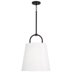Capital Lighting Brody 16" Wide 1-Light Matte Black Pendant