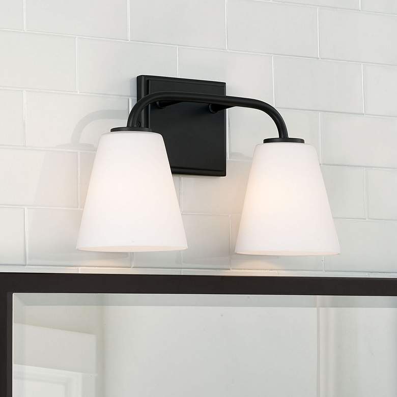 Image 1 Capital Lighting Brody 2 Light Vanity Matte Black