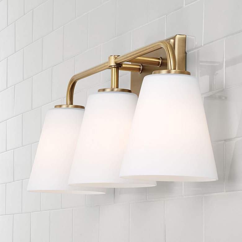 Image 3 Capital Lighting Brody 3 Light Vanity Aged Brass more views