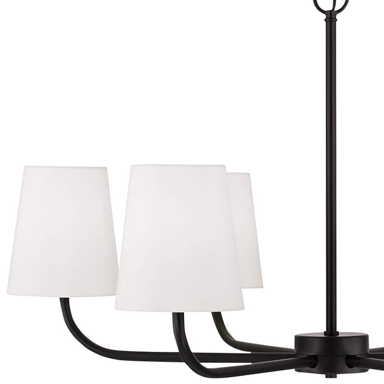 Image 3 Capital Lighting Brody 34 1/2" Wide Matte Black 6-Light Chandelier more views