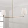 1_Capital Lighting Brody 50" Wide Aged Brass Kitchen Island Light
