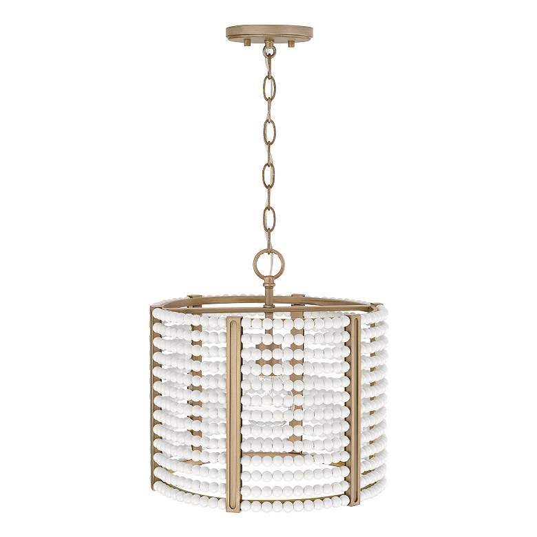 Image 5 Capital Lighting Brynn 1 Light Semi-Flush Aged Brass Painted more views