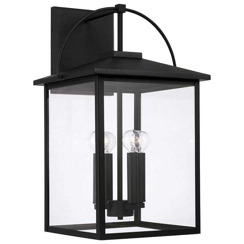 Image 1 Capital Lighting Bryson 4 Light Outdoor Hanging-Lantern Black