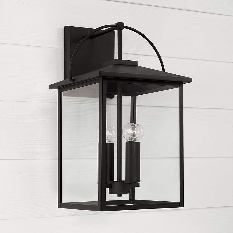 Image 1 Capital Lighting Bryson 4 Light Outdoor Hanging-Lantern Black