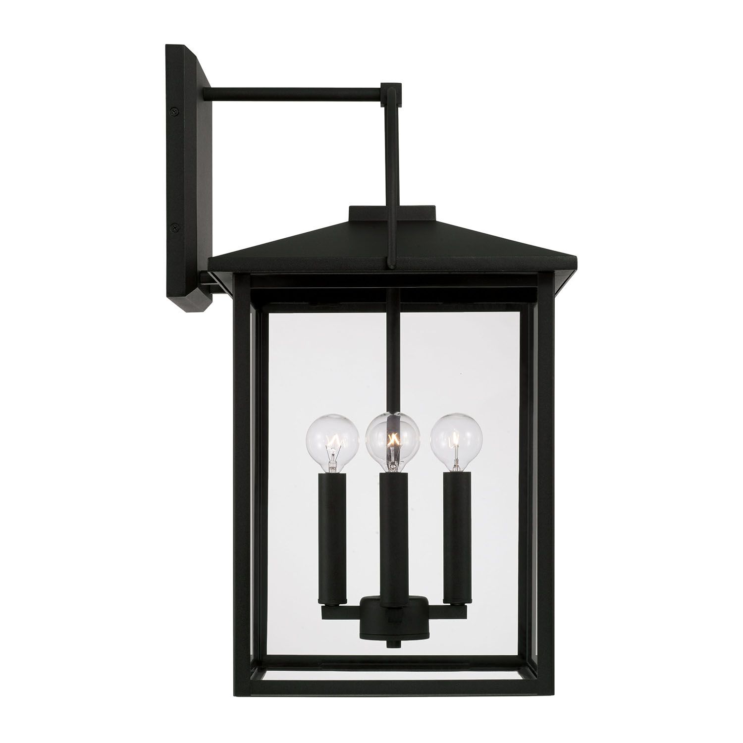 Image 6 Capital Lighting Bryson 4 Light Outdoor Hanging-Lantern Black more views