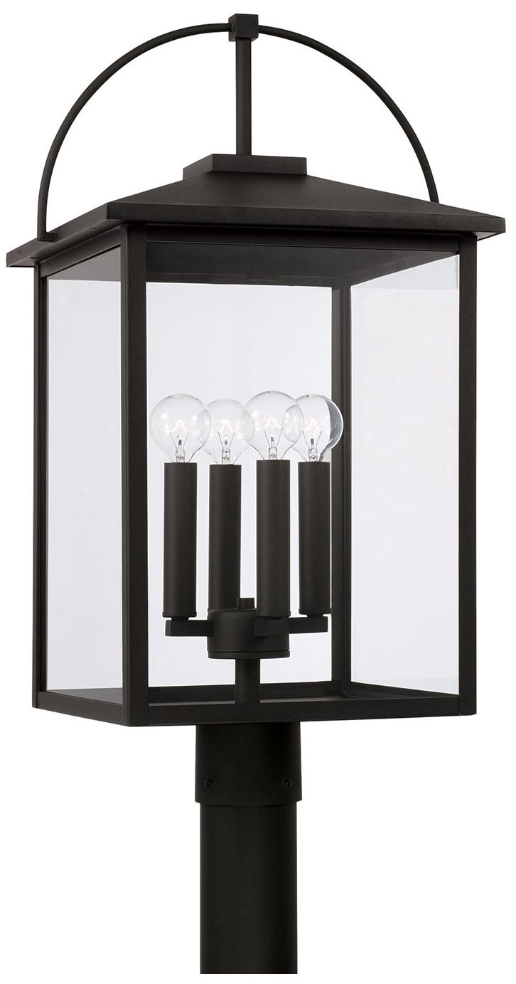 Image 2 Capital Lighting Bryson 4 Light Outdoor Post lantern 13.25" Black