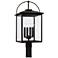 Capital Lighting Bryson 4 Light Outdoor Post-Lantern Black