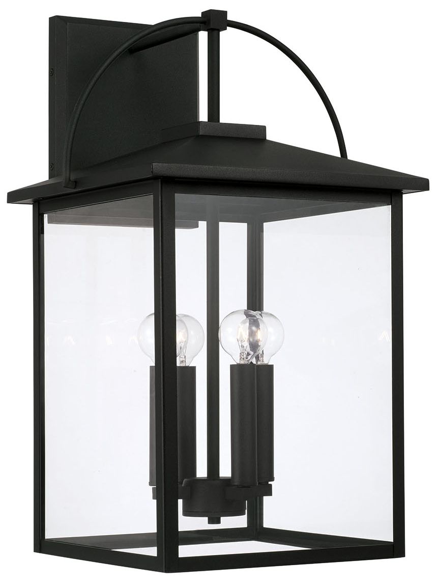 Capital Lighting Bryson 4 Light Outdoor Wall lantern 13.25" Black
