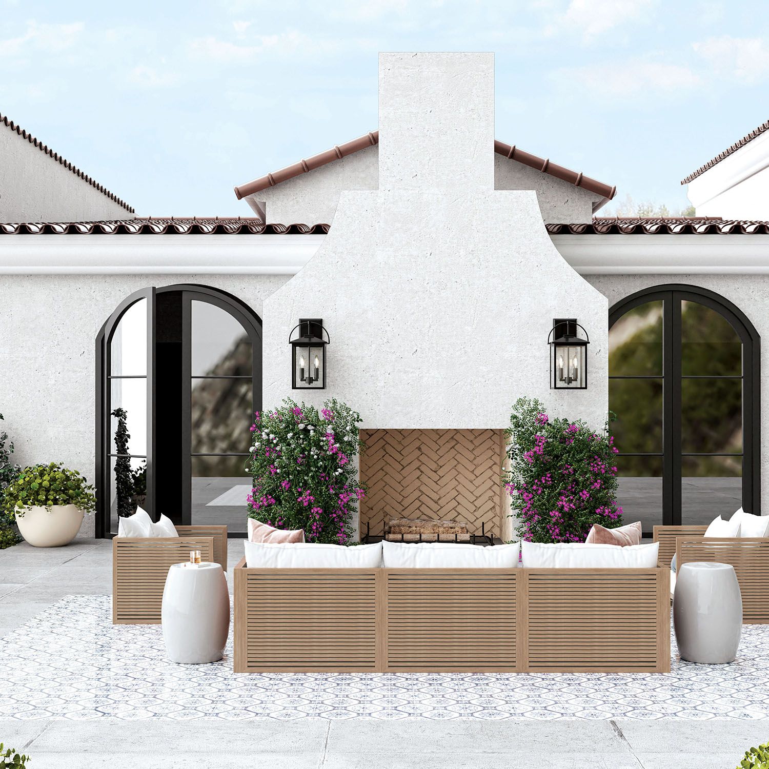 Image 3 Capital Lighting Bryson 4 Light Outdoor Wall lantern 13.25" Black more views