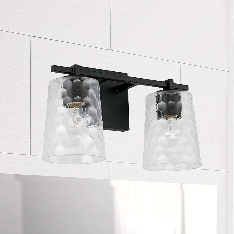 Image 1 Capital Lighting Burke 2 Light Vanity Matte Black