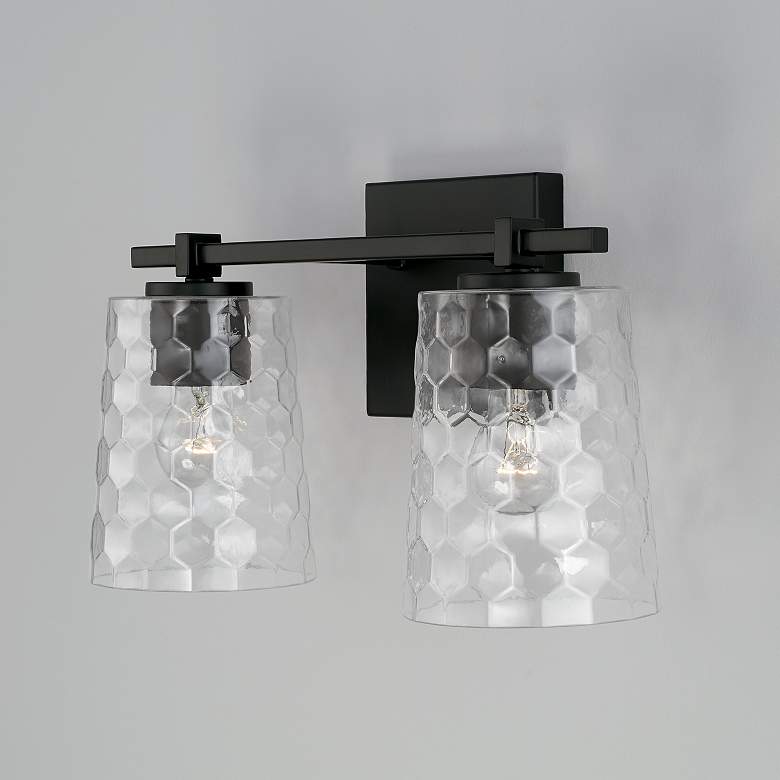 Image 3 Capital Lighting Burke 2 Light Vanity Matte Black more views