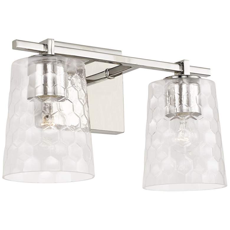 Image 1 Capital Lighting Burke 2 Light Vanity Polished Nickel