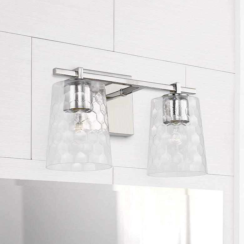 Image 1 Capital Lighting Burke 2 Light Vanity Polished Nickel