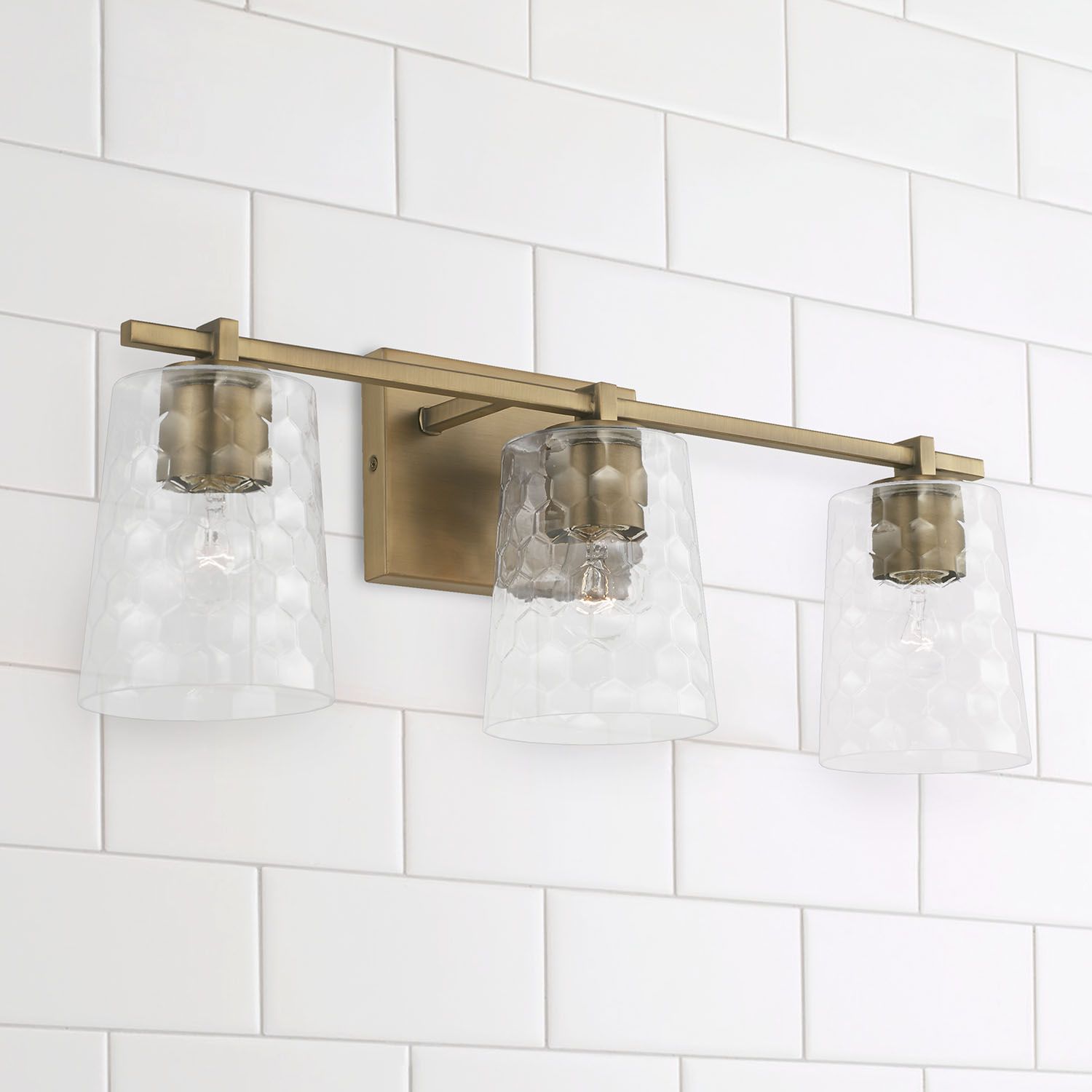 Thumbnail1 of Capital Lighting Burke 3 Light Vanity 24" Aged Brass