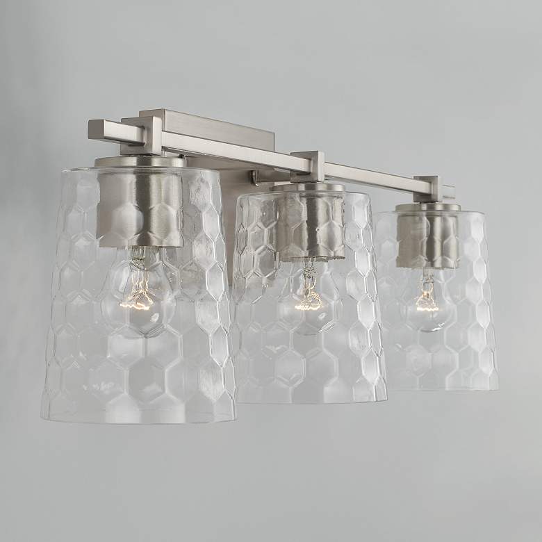 Image 3 Capital Lighting Burke 3 Light Vanity Brushed Nickel more views