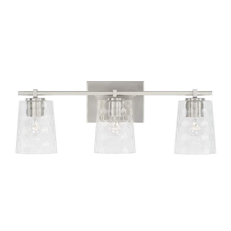 Image 4 Capital Lighting Burke 3 Light Vanity Brushed Nickel more views